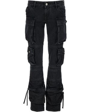 The Attico "Essie" Cargo Jeans - Black
