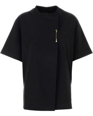 Carven Jt404-Kilt Pin T-Shirt - Black