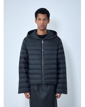 Moncler Rick Owens Hooded Quilted Jacket - Blue