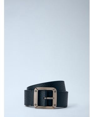Acne Studios Textured Reversible Leather Belt - Blue