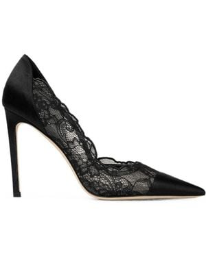 Jimmy Choo Brigitte Lace Pumps - Black