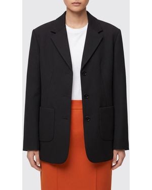 Loewe Wool Blend Single Breasted Blazer - Black