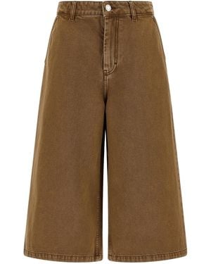 Ami Paris Denim Bermuda Shorts Bermuda And Short - Brown