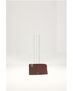Celine Long Zipped Card Holder Calf Leather - White