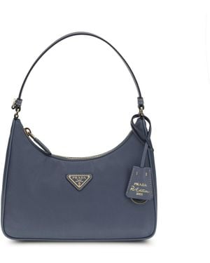 Prada Re-Edition 2005 Re-Nylon And Saffiano Shoulder Bag - Blue