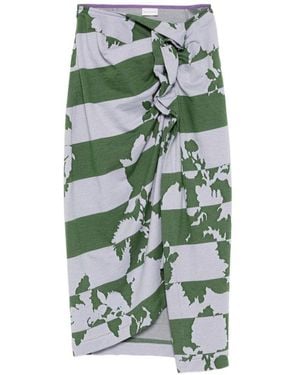 Dries Van Noten Hunam Cotton Skirt - Green