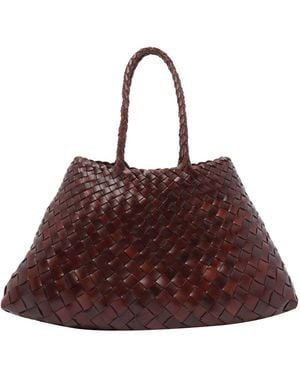 Dragon Diffusion Small Santa Croce Handbag - Brown