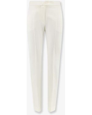 Max Mara Mxmacino Stretch Virgin Wool Pants - White