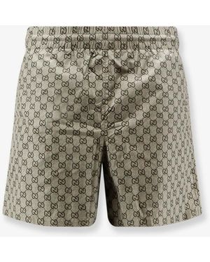Gucci Poplin Bermuda Shorts - Natural