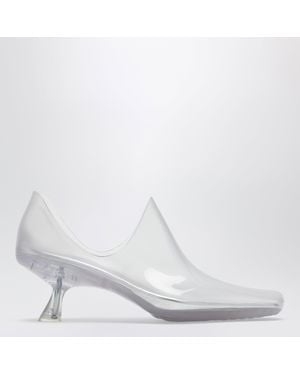 Loewe Emily Transparent Pvc Ankle Boots With Glossy Finish - White