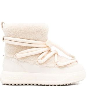 Moncler Neutrals Boots - White