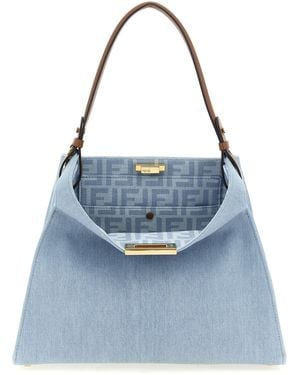 Fendi Way' Medium Handbag - Blue