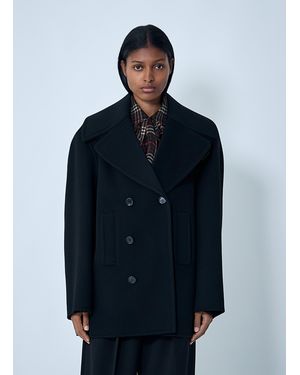 Saint Laurent Tailored Wool Coat - Blue