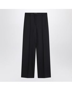Prada Wool Wide Pants - Black