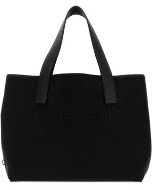 Givenchy Canvas Cargo Shopping Bag - Black