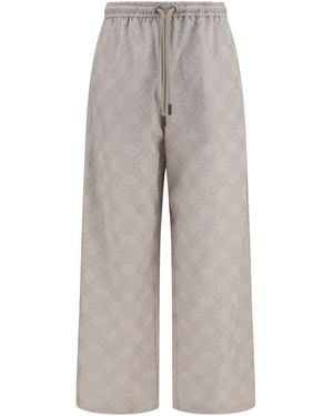 Off-White c/o Virgil Abloh Arrow All-Over Monogram Pants - Gray
