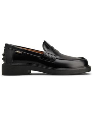 Tod's Leather Loafers - Black