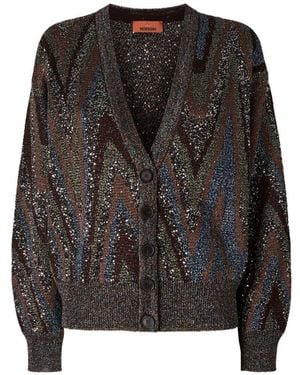 Missoni V-Necked Cardigan - Black