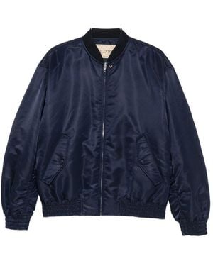 Valentino Vgold Nylon Bomber Jacket - Blue