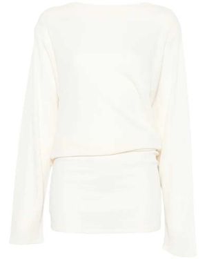 Jacquemus Open-Back Dress - White