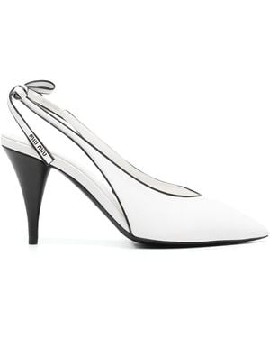 Miu Miu Nappa Pumps - White