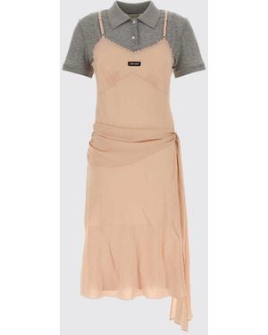 Miu Miu Dress Peach - White