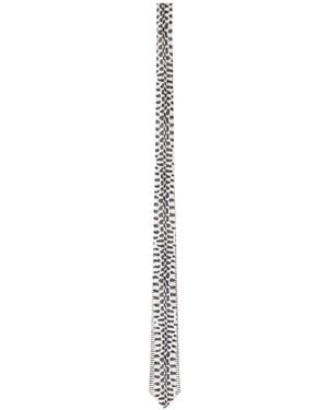 Tom Ford Animal Print Tie - White
