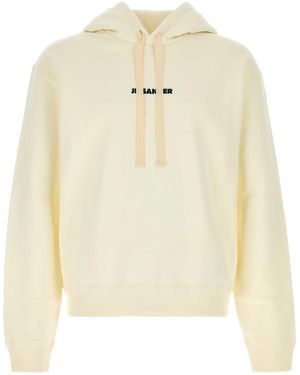 Jil Sander Sweatshirt 149 W/Hoodie - Natural
