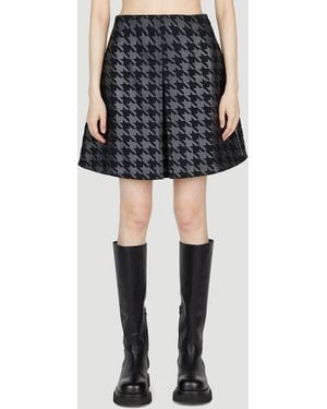 7 MONCLER FRAGMENT 7 Fragment Houndstooth Mini Skirt - Black