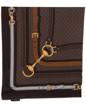 Gucci Neutrals Scarves - Brown