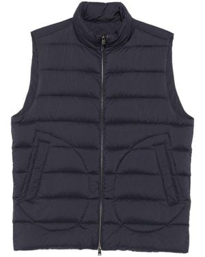 Herno Quilted Padded Gilet - Blue