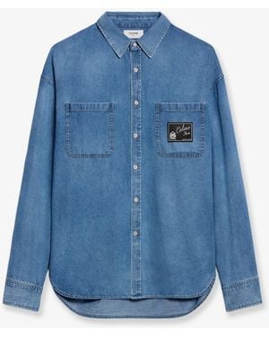 Celine Loose Denim Shirt - Blue