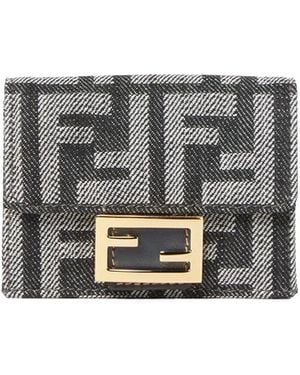 Fendi Micro Baguette Wallet - Gray