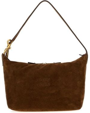 Miu Miu Suede Shopping Bag - Brown