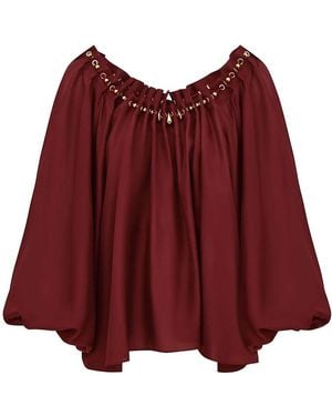 Zimmermann Aster Gathered Bead Blouse