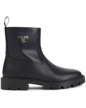 Celine Zipped 35 Boots - Black
