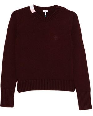 Loewe Cashmere Crewneck Sweater - Purple