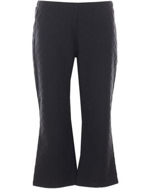 Gucci Gg Jersey Jacquard Capri Pants - Blue