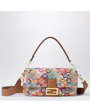 Fendi Baguette Bag With Multicolored Beadwork
