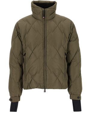 Moncler "Bramans" Short Down Jacket - Green