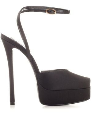 Saint Laurent "Le Scandale" Platform Sandals - Black