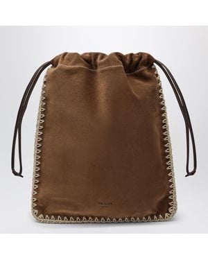 Prada Wish Pouch - Brown