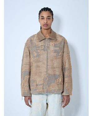 【関税込み】Diesel タン D-Ivar-Fsg デニムジャケット Diesel: タン D-Ivar-Fsg デニムジャケット | SSENSE 日本