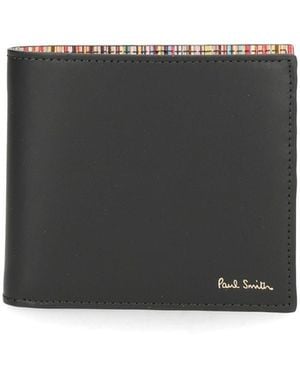 Paul Smith Signature Stripe Wallet - Gray