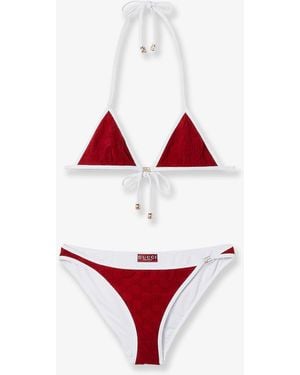 Gucci Gg Terry-Cloth Bikini - Red