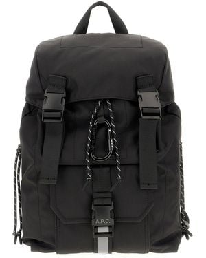 A.P.C. Bags Backpacks - Black