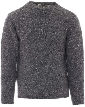 AURALEE Low-Gauge Sweater - Gray