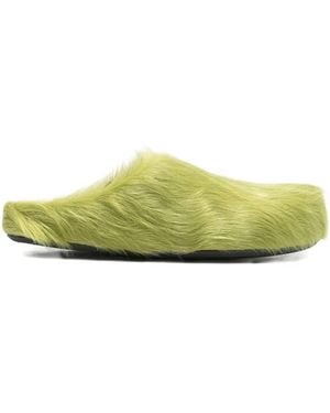 Marni Footbed Mules - Green