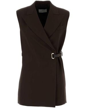 Sportmax Stretch Viscose Gettone Vest - Black