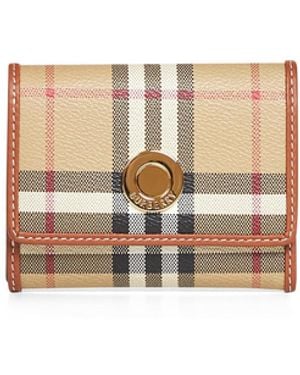 Burberry Archive Small Check Folding Wallet - Natural